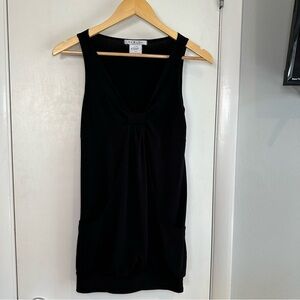 La Belle Y2K Tank Top. Size: Small. Color: Black.